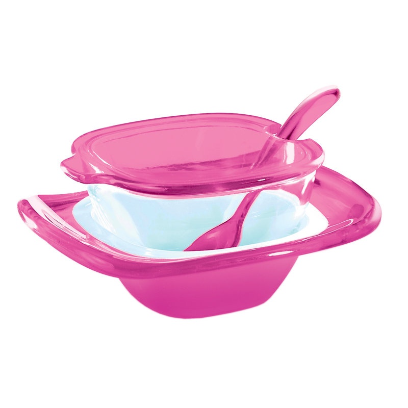 Guzzini Acrylic & Glass 7.25 oz. Sugar Bowl with Lid and Teaspoon Wayfair